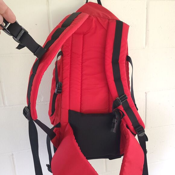 Vintage LL Bean Hiking Backpack M847 Nylon Mount Katahdin Red W/black Bottom EUC main image 8